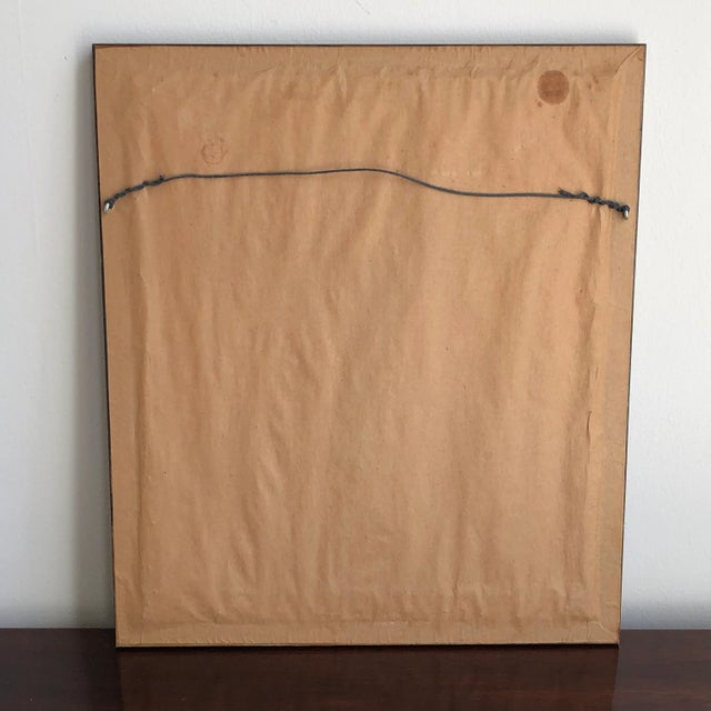 Cream 1977 Norman Rockwell Framed Needlepoint For Sale - Image 8 of 9