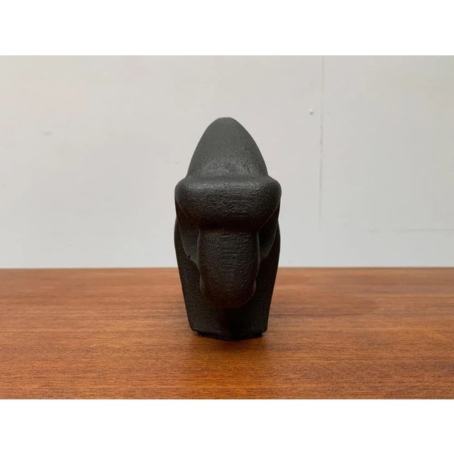 Vintage Cast Iron Bull Figurine For Sale - Image 12 of 17