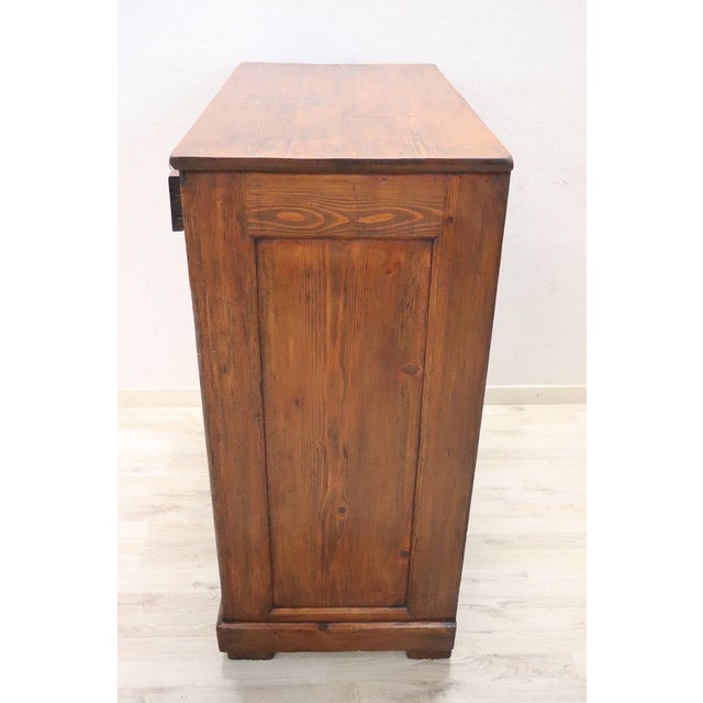 Rustic Rustic Buffet in Fir Wood, Early 20th Century For Sale - Image 3 of 13