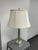 Contemporary Restoration Hardware Glass Column Table Lamp For Sale - Image 3 of 12