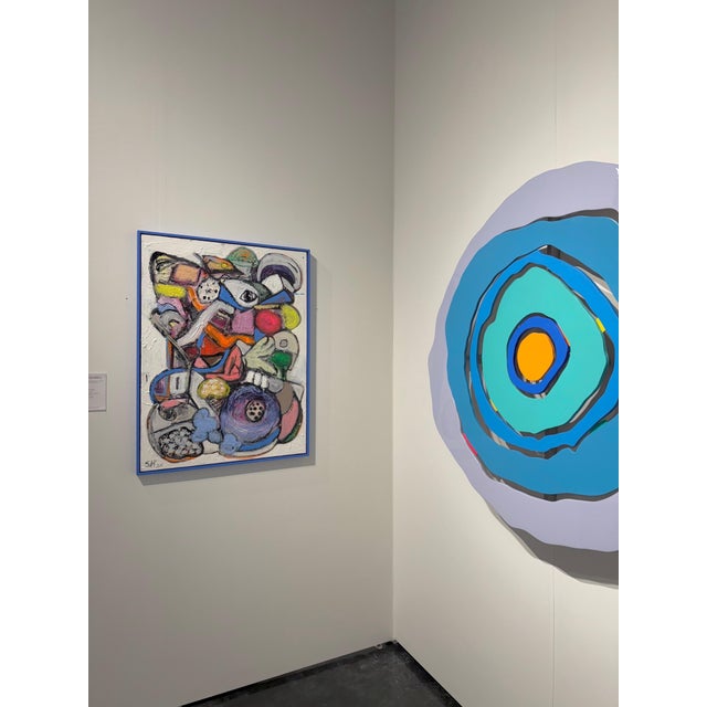 Red Scott Harper Mixed Media Painting titled "Husa" 31 x 41 2025 For Sale - Image 8 of 8