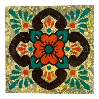 Ernesto Yerena Montejano “Ganas Talavera,” 2015 — Mixed Media on Wood Panel For Sale