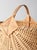 Vintage Wicker Buttocks Basket With Floral Trim For Sale - Image 6 of 17