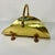 Mid-Century Arts & Crafts Americana Federal Brass & Bronze Paw Footed Firewood Holder For Sale - Image 10 of 11