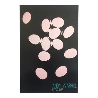 Andy Warhol Foundation Offset Lithograph Print Pop Art Poster "Pink Eggs" 1982 For Sale