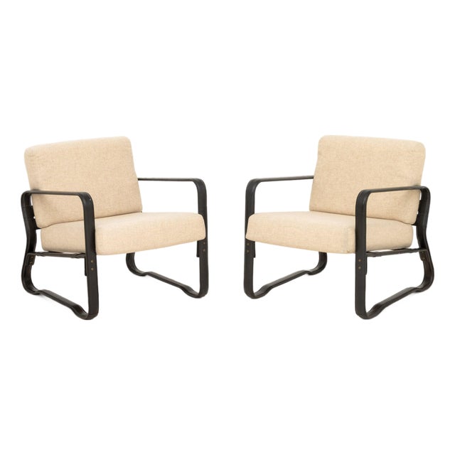 Ralph Lauren "Cliff House" Lounge Chairs, Pair For Sale