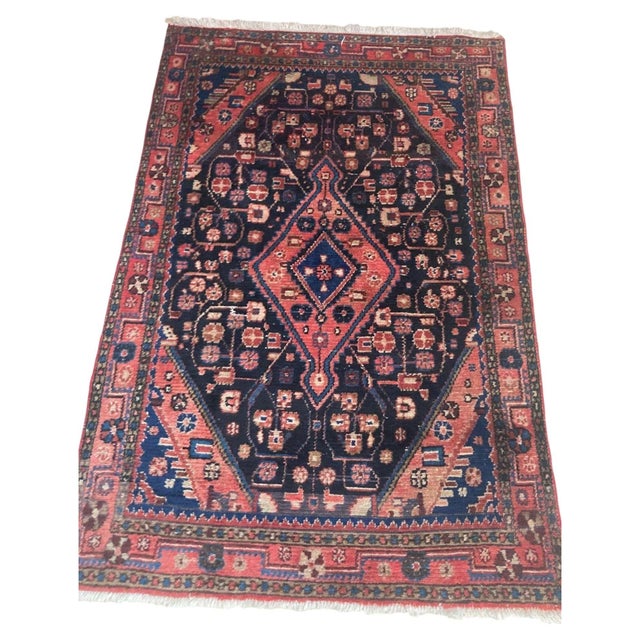 Hand-knotted antique ethnic rug from Eastern Turkey, circa 1940. Size: 3ft 6 in x 5ft 8in. Traditional Turkish carpet with...