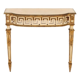 Italian Neoclassical Style Painted Console Table For Sale