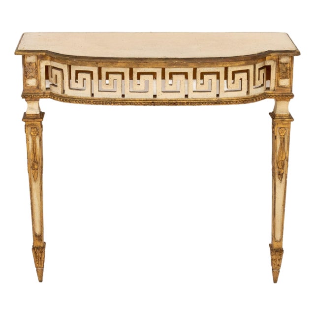Italian Neoclassical Style Painted Console Table For Sale
