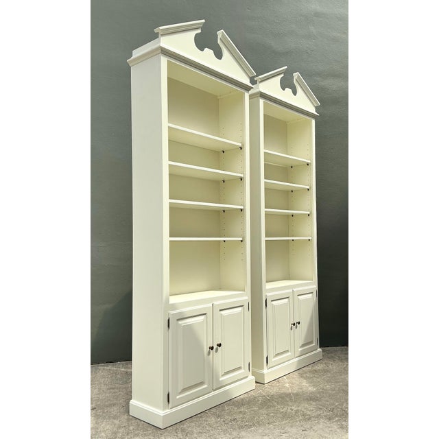 Vintage Monumental Pediment Etagere - A Pair For Sale - Image 12 of 12