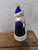 Vintage Polish Hand-Blown Glass Cobalt Blue Father Christmas Ornament For Sale - Image 11 of 12