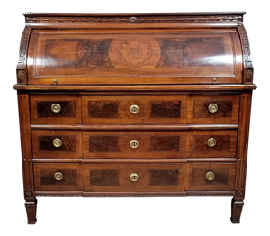 Louis XVI Marquetry Roll-Top Secretaire, 1760