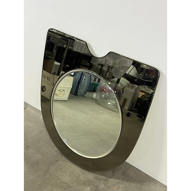 Vintage Glass Wall Mirror from Murano, 1965 For Sale - Image 6 of 7