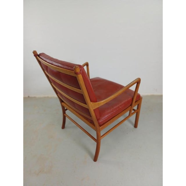 Brown Fully Restored Colonial Chair in Cherry by Ole Wanscher for P. Jeppesen, 1970s For Sale - Image 8 of 16