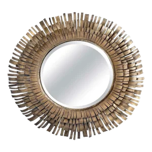Mid Century Curtis Jere Style Metal Eyelash Mirror