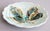 Farmhouse 19th Century Swedish Rörstrand Majolica Turquoise Chestnut Leaf Plate For Sale - Image 3 of 7