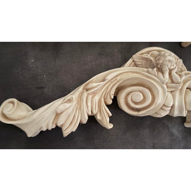 Mid 20th Century Architecture Pediment French Rococo Wall Hanging- a Pair For Sale - Image 12 of 12