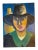 Mid 20th Century Expressionist Style Portrait Oil Painting on Canvas For Sale