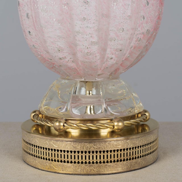 1950s Mid-Century Modern Murano Glass Lamp by Barovier & Toso, Italy For Sale - Image 13 of 13