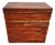 MCM Solid Exotic Wood Bachelor Chest Dresser Rustic Brutalist For Sale