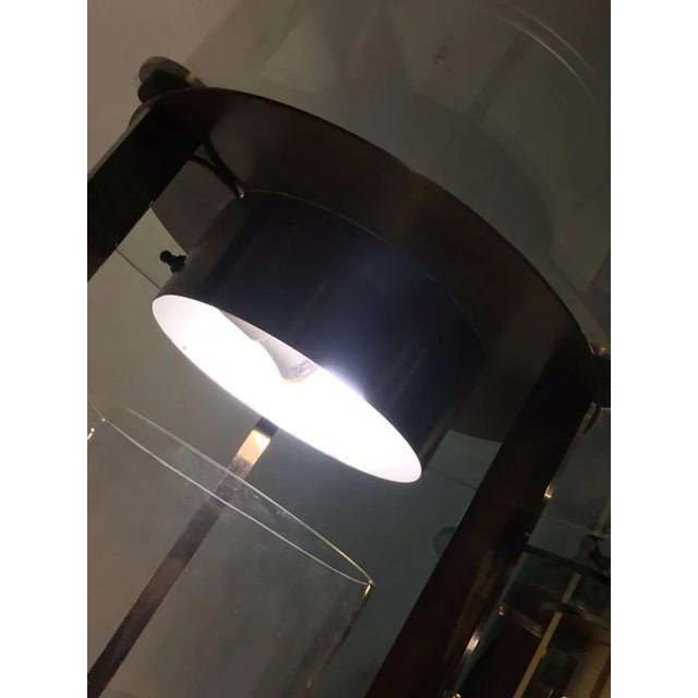 Dorothy Thorpe Illuminated Brass and Glass Tables - a Pair For Sale - Image 10 of 12