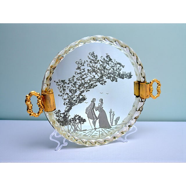 Murano Glass Torchon Tray from Manifattura Di Murano, 1960s For Sale - Image 10 of 10