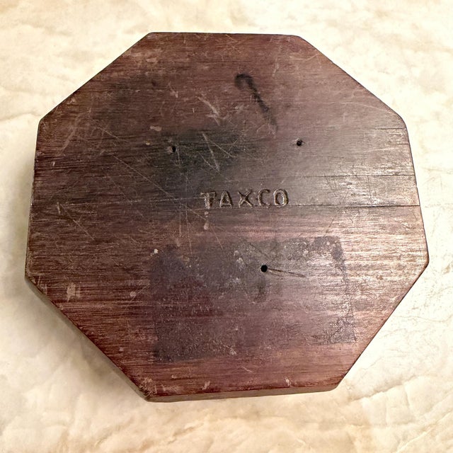 Wood William Spratling Octagonal Wood Silver Dish Mid-Century Mexican Modernism For Sale - Image 7 of 8