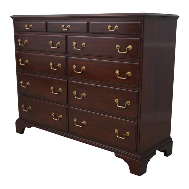Henkel Harris Chippendale Mahogany Masters Chest For Sale