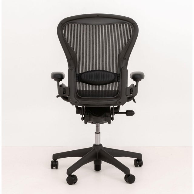 Black Herman Miller "Aeron" Office Chair For Sale - Image 8 of 10