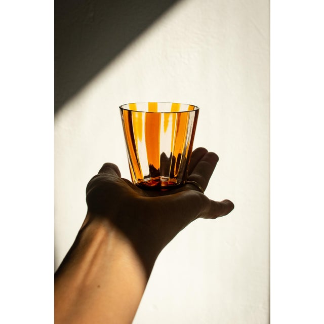 Short Drinking Glasses in Murano Glass by Mariana Iskra, Set of 6 For Sale - Image 12 of 14