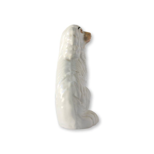 English Antique Staffordshire King Charles Spaniel / Dog For Sale - Image 3 of 4