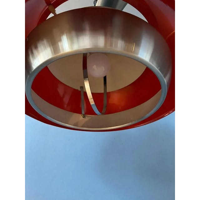 Space Age Orange Pendant Light from Lakro Amstelveen For Sale - Image 10 of 11