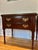 American 1980’s Ethan Allen Georgian Court Mahogany Nightstands With Glass Tops & Brass Hardware - A Pair For Sale - Image 3 of 18