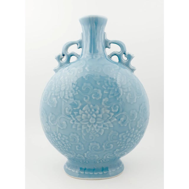 Early 20th Century Chinese Porcelain Peony Bianhu Vase For Sale - Image 12 of 12