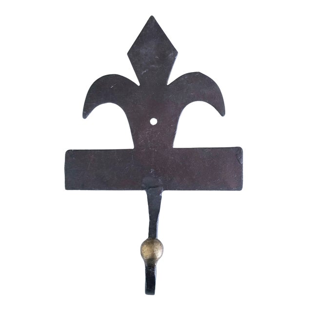 Hand crafted bronze fleur de lis wall hooks. Perfect for hats, coats, or to simply hang alone as unique wall accents. Gold...