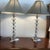 Transitional Pair of Neo Classical White Metal and Crystal Lamps For Sale - Image 3 of 4
