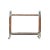 Move the party from room to room with our rustic glam bar cart. Featuring reclaimed natural rough wood with polished...