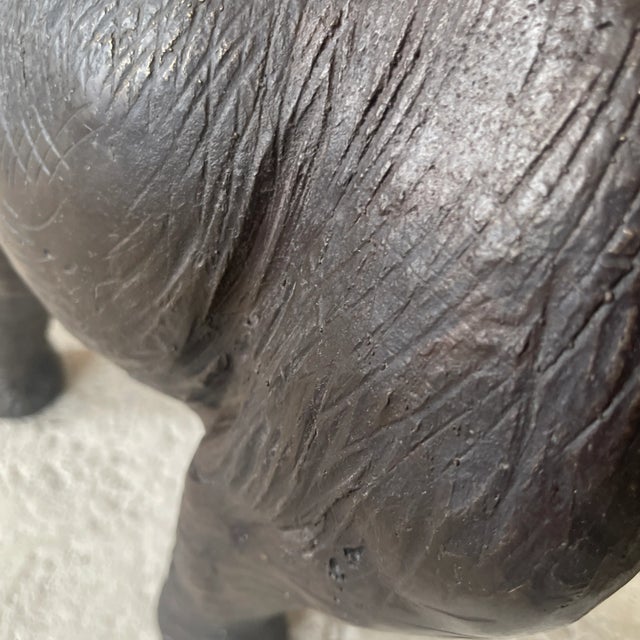 Vintage Elephant Bronze Sculpture For Sale In Miami - Image 6 of 12