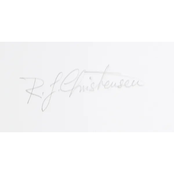 This lithograph, titled Impressions, was created by the American artist, Ronald Julius Christensen (1923 - 1999), in 1980....