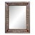Vintage Marquetry Wood Inlay Mirror With Mother-of-Pearl Accents For Sale