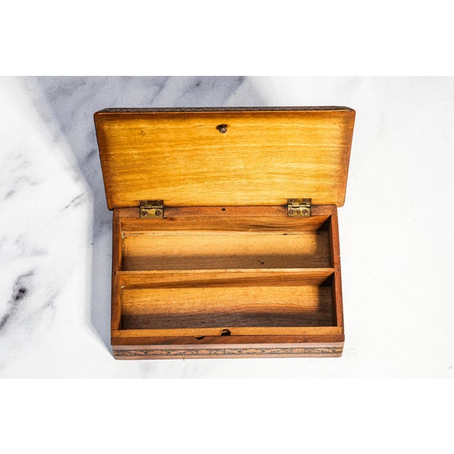 Exceptional Antique Grand Tour Marquetry Wood Box Italian Inlaid Victorian Decorative Home Decor For Sale - Image 9 of 13