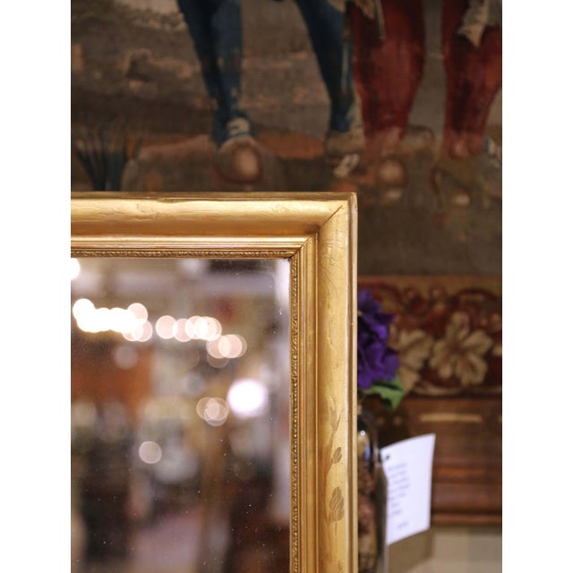 French 19th Century French Louis Philippe Gilt Wall or Floor Mirror For Sale - Image 3 of 6
