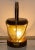 Metal Mid-Century French Table Lamp in Brass, Wooden Glass and Cord, 1960s For Sale - Image 7 of 12
