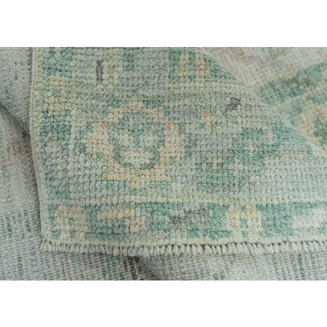 Turkish Oushak Rug 2'2"x 8' #19473 For Sale In Houston - Image 6 of 8