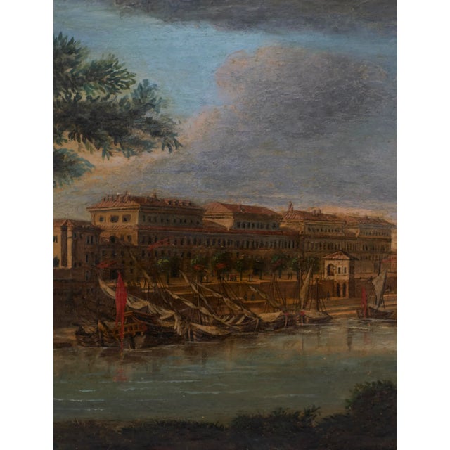 Traditional 19th C Painting of View of Venice After Gaspar Van Wittel (1653-1736) For Sale - Image 3 of 7