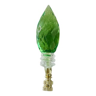 1970s Faceted Acrylic Bulb Lamp Finial For Sale