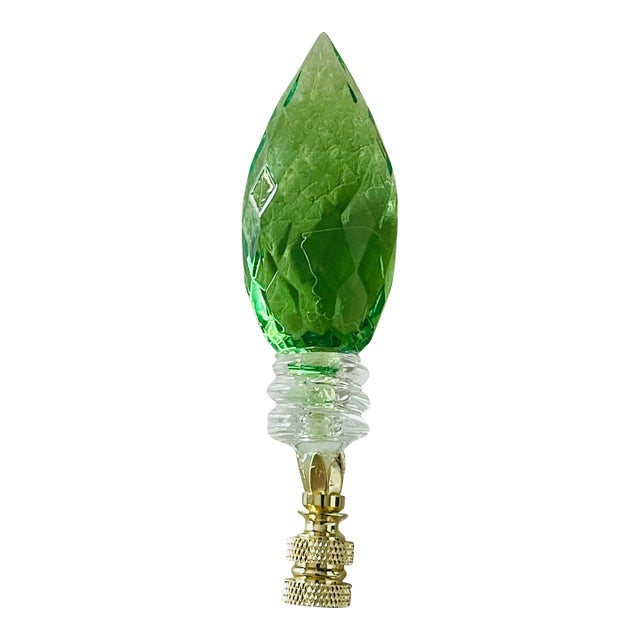 1970s Faceted Acrylic Bulb Lamp Finial For Sale