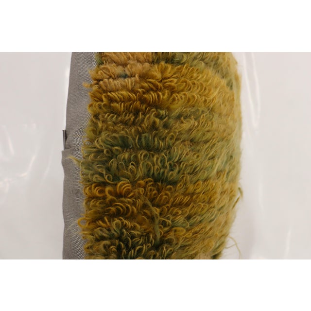 Late 20th Century Turkish Tulu Shag Rug Pillow For Sale - Image 5 of 6