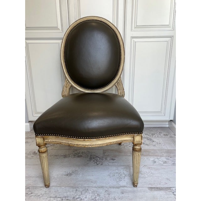 Michael Taylor 1980s Michael Taylor Louis XVI Style Dining Chairs For Sale - Image 4 of 10