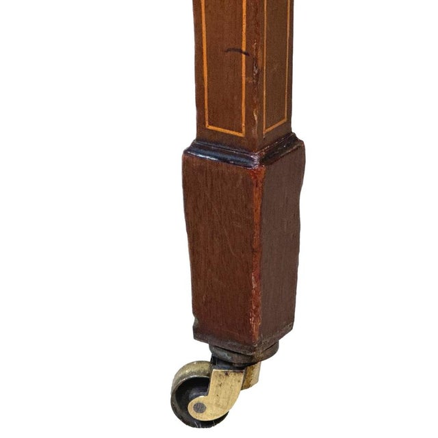 19th Century Mahogany Kidney Shaped Writing Table, 1890 For Sale - Image 12 of 14